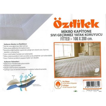 Özdilek 100x200 cm Kapitone Sıvı Geçirmez Alez