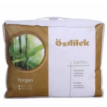 Özdilek 195x215 cm Ranforce Çift Kişilik Krem Yorgan