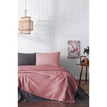 Özdilek Açık Mavi Colormix Tek Kişilik Pike Takımı