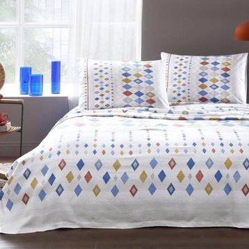 Özdilek Açık Mavi Colormix Tek Kişilik Pike Takımı