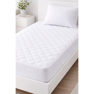 Özdilek Alez Mikro Kapitone Sıvı Geçirmez Yatak Koruyucu Fitted 100 x 200 cm - Beyaz Alez