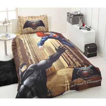 Özdilek Batman Süpermen City Tek Kişilik Lisanslı Battaniye