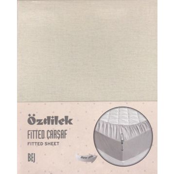 Özdilek Bej 100x200 Tek Kişilik Fitted Çarşaf