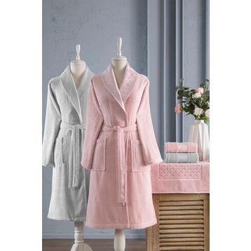 Özdilek Blossom Happy Set 5 Parça Aile Bornoz Takımı