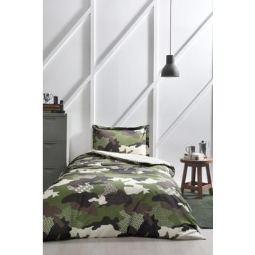 Özdilek Camouflage Yeşil 160x220 cm Tek Kişilik Nevresim Takımı