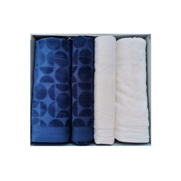 Özdilek Circular Best Set Krem İndigo Hamam Takımı
