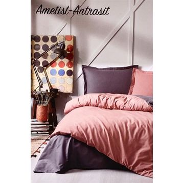 Özdilek Colormix Ametist Antrasit Çift Kişilik Nevresim Takımı