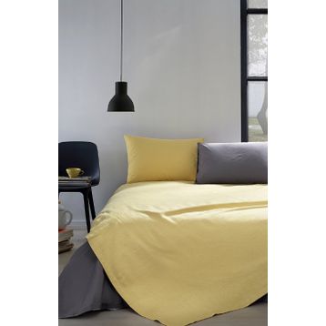 Özdilek Colormix Hardal Pamuklu Tek Kişilik Pike Takımı