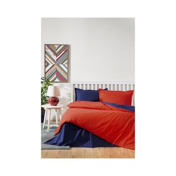Ozdılek Colormıx Nevresım Takımı Cıft Kısılık Lacıvert-Kırmızı
