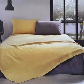 Özdilek Colormix Pamuklu Hardal Çift Kişilik Pike Takımı