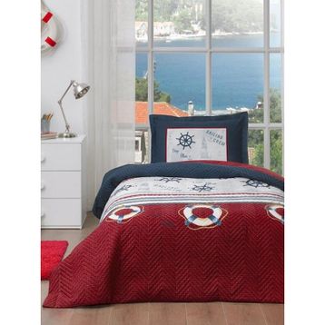 Özdilek Deep Dört Mevsim Kapitone Blue Tek Kişilik Nevresim Takımı