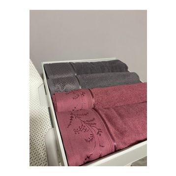 Özdilek Ditsy Best Mürdüm-Antrasit Hamam Takımı