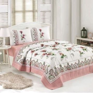 Özdilek Fiore Pembe Tek Kişilik Pike Takımı