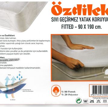 Özdilek Fitted 90x190 cm Sıvı Geçirmez Alez