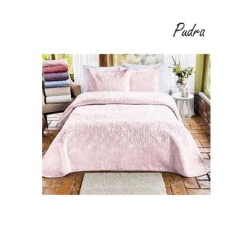 Özdilek Flair Kadife Pudra 230x250 cm Çift Kişilik Yatak Örtüsü