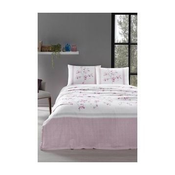 Özdilek Florid Pembe Tek Kişilik Ranforce Pike Takımı