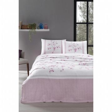 Özdilek Florid Ranforce Pembe Tek Kişilik Nevresim Takımı