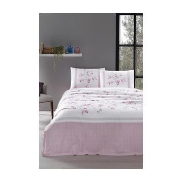 Özdilek Florid Ranforce Pembe Tek Kişilik Nevresim Takımı