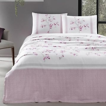 Özdilek Florid Ranforce Pembe Tek Kişilik Nevresim Takımı
