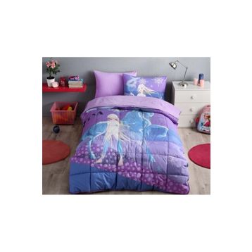 Özdilek Frozen Snow Queen Disney Krem Tek Kişilik Uyku Seti