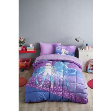 Özdilek Frozen Snow Queen Disney Krem Tek Kişilik Uyku Seti