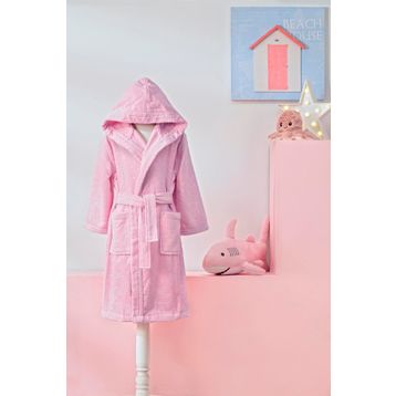 Özdilek Girl Unicorn Kapüşonlu Kadife 15 Yaş Çocuk Bornozu
