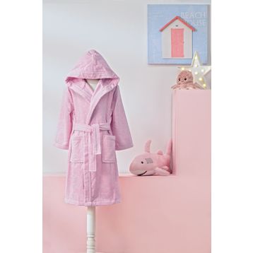 Özdilek Girl Unicorn Kapüşonlu Kadife 15 Yaş Çocuk Bornozu