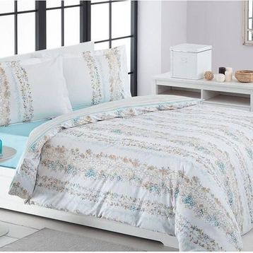 Özdilek Jolie Ranforce 200 x 220 cm Mint Yeşili Çift Kişilik Nevresim Takımı