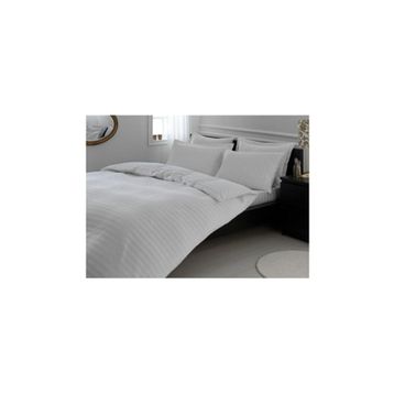 Özdilek Line Çizgili Saten-Beyaz 160x220 cm Tek Kişilik Nevresim Takımı