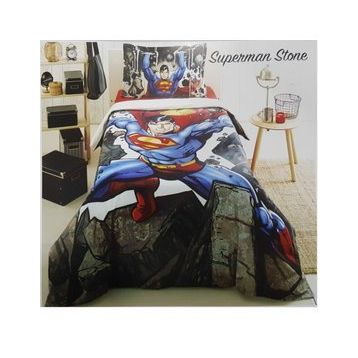 Özdilek Lisanlı Superman Stone Tek Kişilik Nevresim Takımı