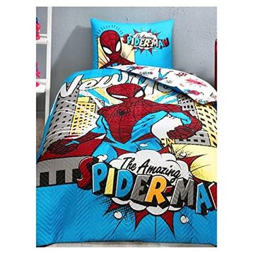 Özdilek Lisanslı Kapitoneli Spiderman New York Tek Kişilik Nevresim Takımı