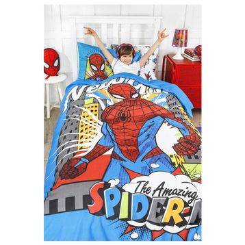 Özdilek Lisanslı Kapitoneli Spiderman New York Tek Kişilik Nevresim Takımı