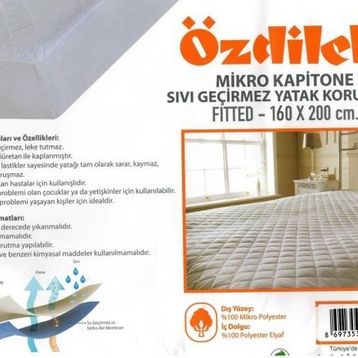 Özdilek Mikro Kapitone 160x200 Çift Kişilik Sıvı Geçirmez Alez