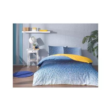 Özdilek Mosaic Lacivert Ranforce Çift Kişilik Nevresim Takımı