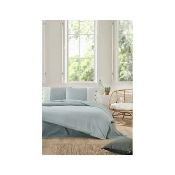 Özdilek Natural Line 200x220 cm Mavi Çift Kişilik Nevresim Takımı