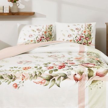 Özdilek Nev Ranunculus Pudra Çift Kişilik Nevresim Takımı