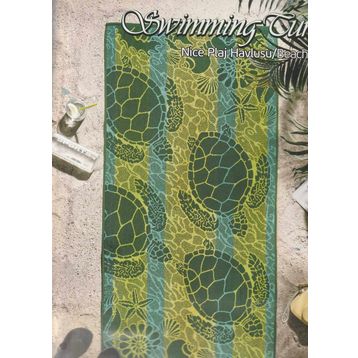 Özdilek Nice Swimming Turtles 70x150 cm Plaj Havlusu