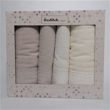 Özdilek Orkide Krem Bej Best Hamam Seti