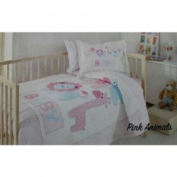 Özdilek Pink Animals Bebek Nevresim Takımı