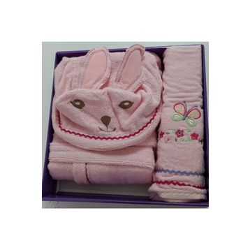 Özdilek Pinky Girl Bambu Pembe Kız Çocuk Bornoz Set