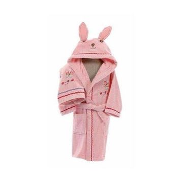 Özdilek Pinky Girl Free Pembe 1-2 Yaş Kız Çocuk Yaş Bornoz Seti