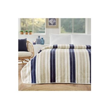 Özdilek Prime Marine Line Baskılı Çift Kişilik Battaniye