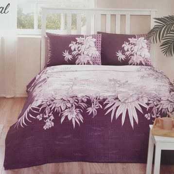 Özdilek Ranforce Botanical Mürdüm Tek Kişilik Pike Takımı