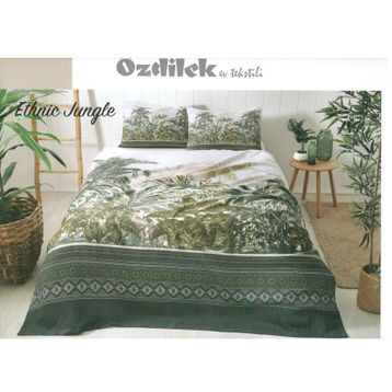 Özdilek Ranforce Çift Kişilik Jungle Ethnic Yeşil Pike Takımı
