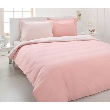 Özdilek Ranforce Colourmix Pudra Somon 160x220 cm Tek Kişilik Nevresim Takımı