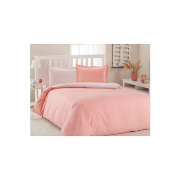 Özdilek Ranforce Colourmix Pudra Somon 160x220 cm Tek Kişilik Nevresim Takımı