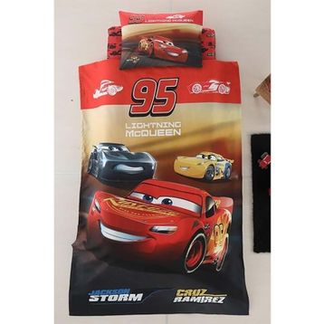 Özdilek Ranforce Lisanslı Tek Kişilik Şimşek Mcqueen Cars Kırmızı Nevresim Takımı