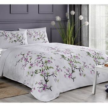 Özdilek Ranforce Petunia Gri Tek Kişilik Nevresim Takımı