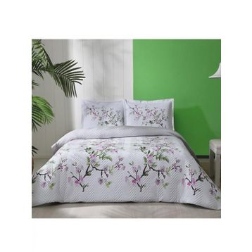 Özdilek Ranforce Petunia Gri Tek Kişilik Nevresim Takımı