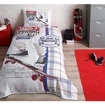 Özdilek Ranforce Tek Kişilik Skate Bej Pike Takımı